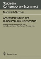 Arbeitskonflikte In Der Bundesrepublik Deutschland Manfred GäRtner Taschenbuch