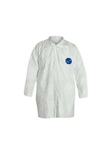 **MEDIUM** DuPont Tyvek 400, Lab Coat, Snap Front (5), Quantity: 30 pieces