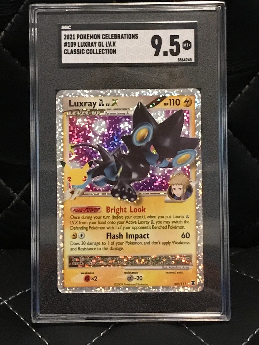2021 Pokemon Celebrations Rising Rivals Luxray GL LV. X Card SGC