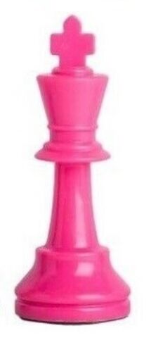 Piezas de ajedrez Staunton de un solo peso - juego completo de 34 rosas y púrpuras - 4 reinas - Imagen 2 de 3