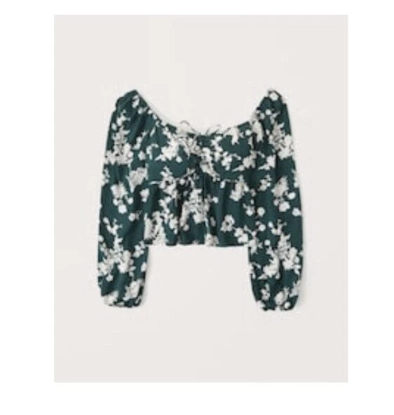 Poliéster Abercrombie & Fitch Tops floral para De mujer
