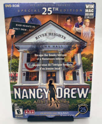 Nancy Drew: Alibi in Ashes - PC/Windows DVD ROM - Mystery 25 - Slipcover