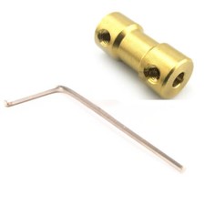 Acoplamiento de eje flexible CNC conector de motor acoplador rígido 1/4 pieza + tornillo de llave