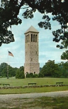 Postcard VA Luray Singing Tower near Caverns Chrome Unposted Vintage PC H3267