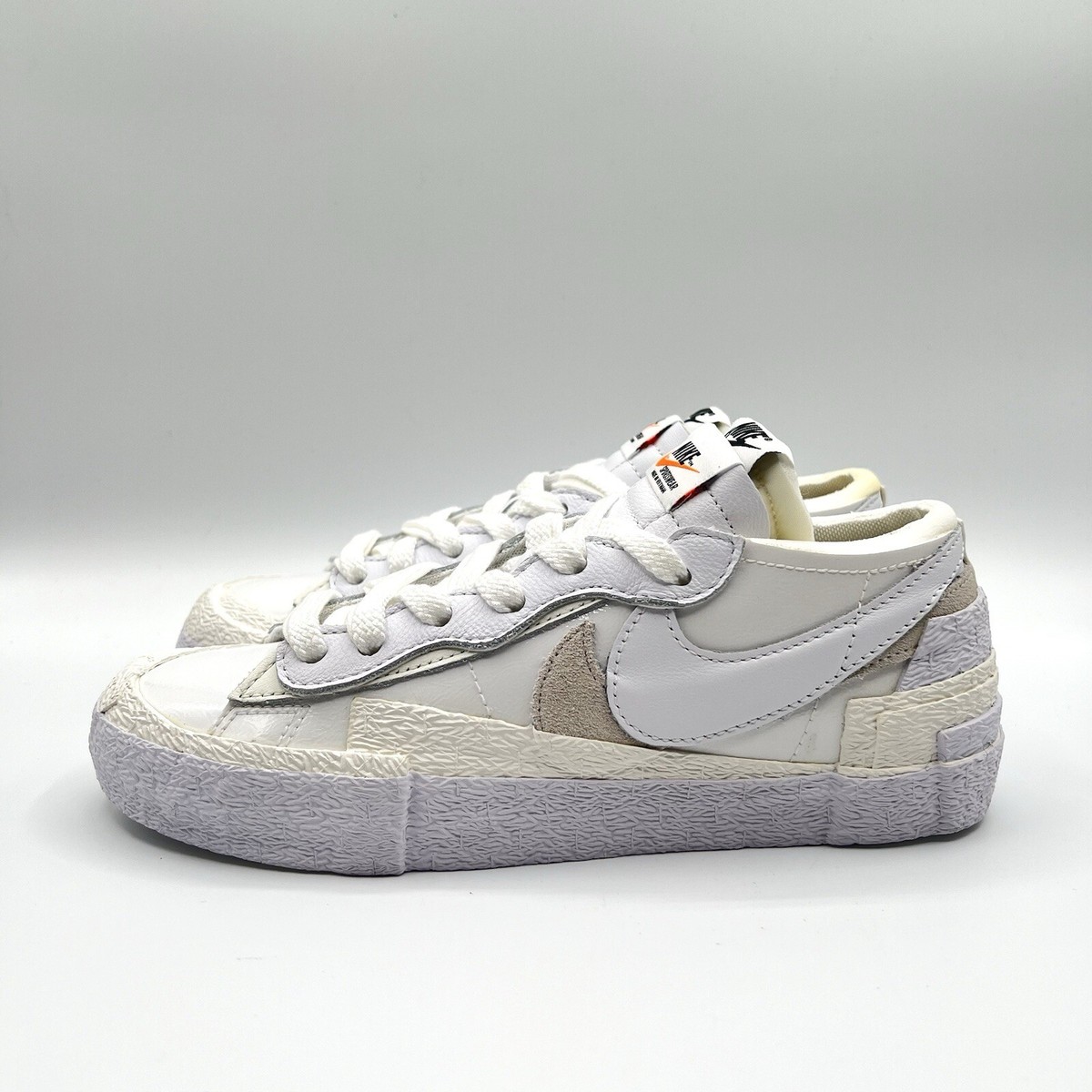 Nike Men's sacai x Blazer Low Lifestyle Size 5.5 White |DM6443-100