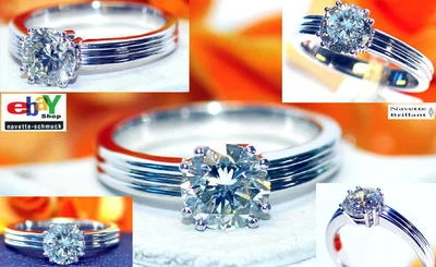 wertvoller exclusiver 2,10ct Brillant 950er PLATIN (Pt) Ring Wert 31.900 € Euro - Bild 1 von 4