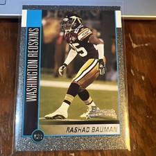 Rashad Bauman 2002 Bowman Silver Rookie RC Card #236 Washington Redskins /250. rookie card picture