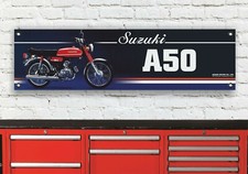 BR385B SUZUKI A50N 1979 FLEXIBLES WERKSTATT BANNER SCHILD F&Uuml;R GARAGE A50P AP50