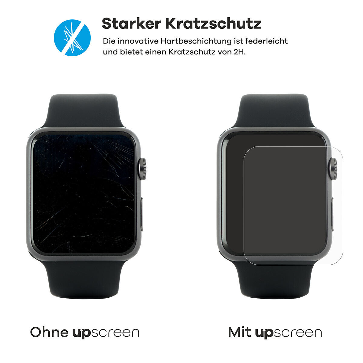 upscreen Schutzfolie für Alienwork IK Armbanduhr (36 mm) Anti-Bakteriell