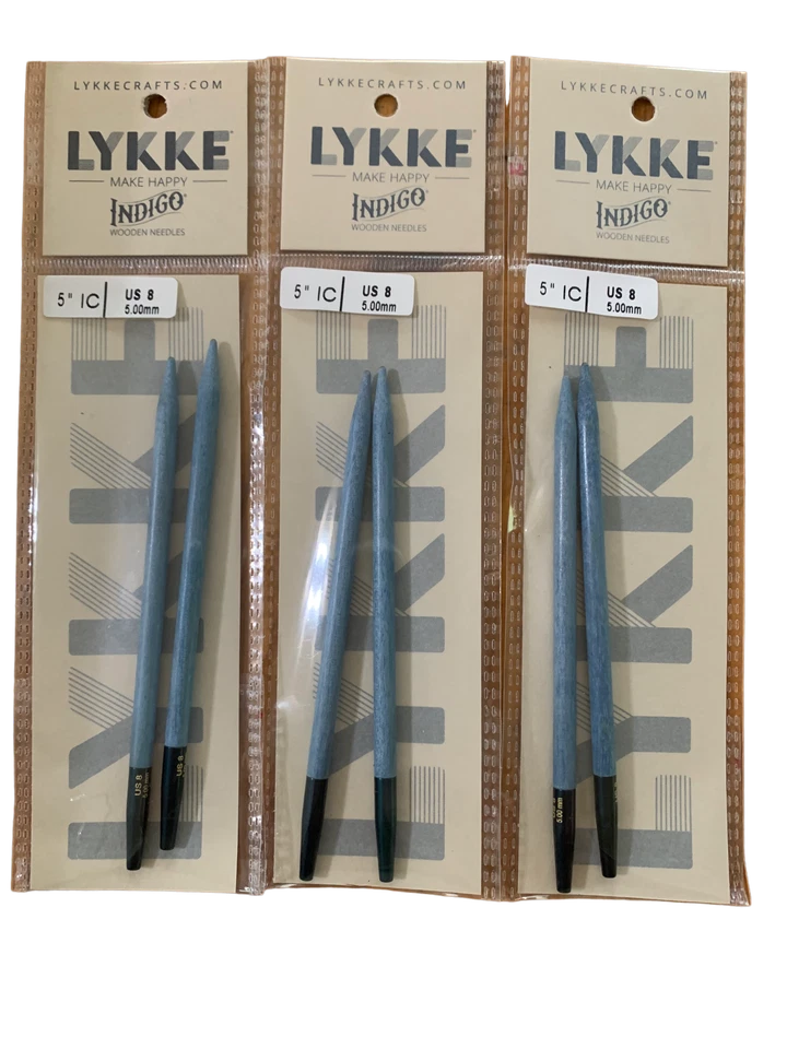 Lykke Indigo Interchangeable Needle Tips; 5"
