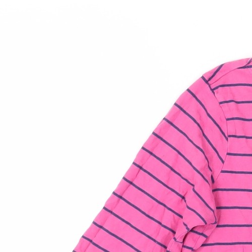 Crew Clothing Co. Women's Pink Striped T-Shirt Size 10 - Picture 9 of 12