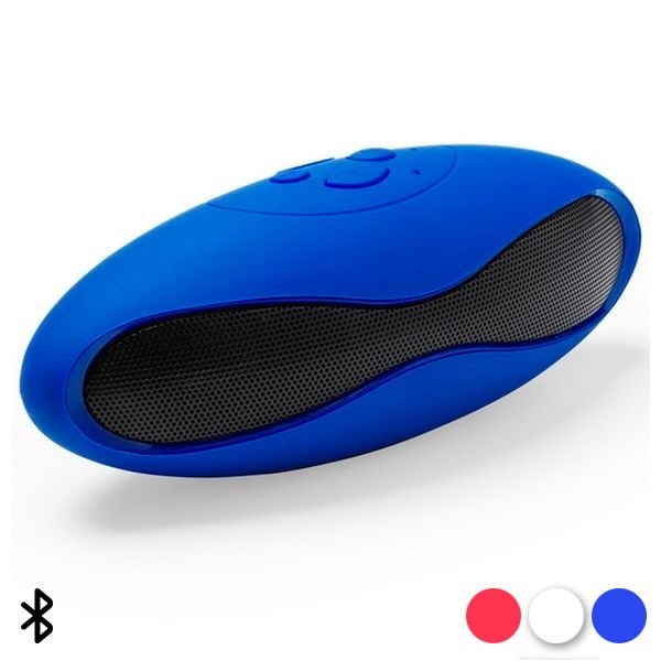 Haut-parleur Bluetooth bleu pour écouter la radio sans smartphone au bureau