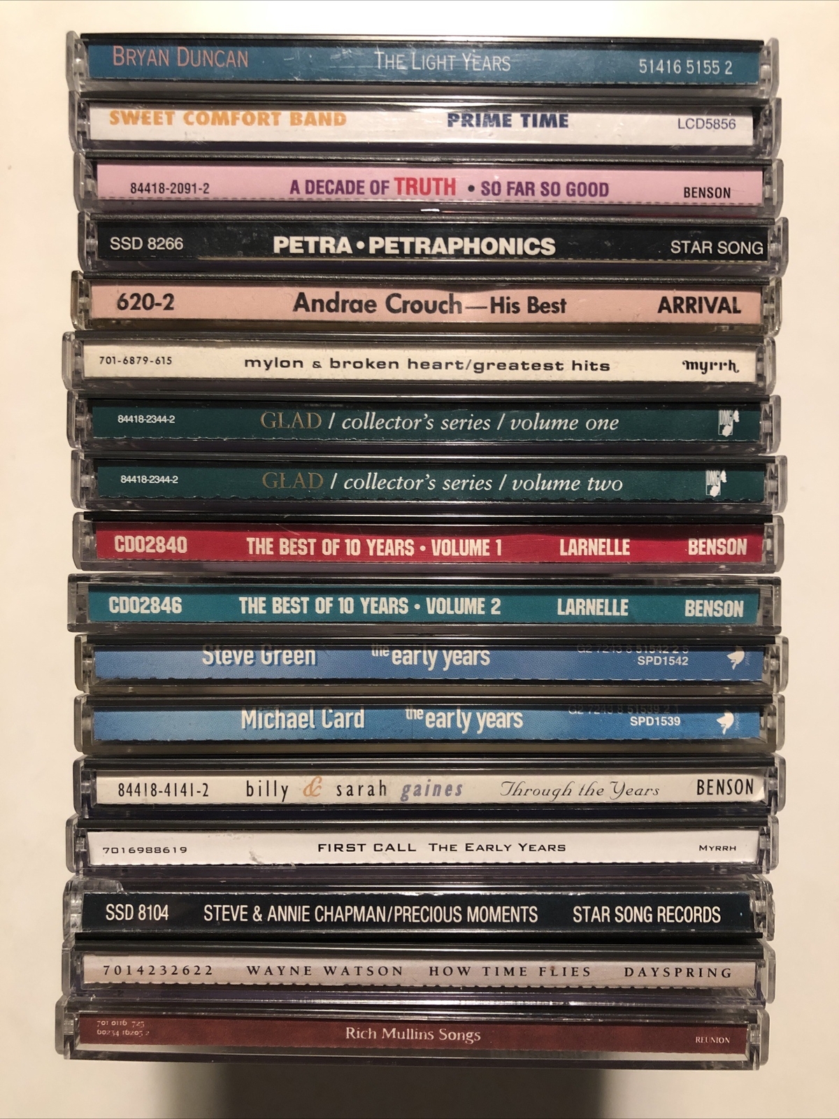 17 CD LOT CCM BEST GREATEST HITS ANDRAE CROUCH GLAD LARNELLE HARRIS