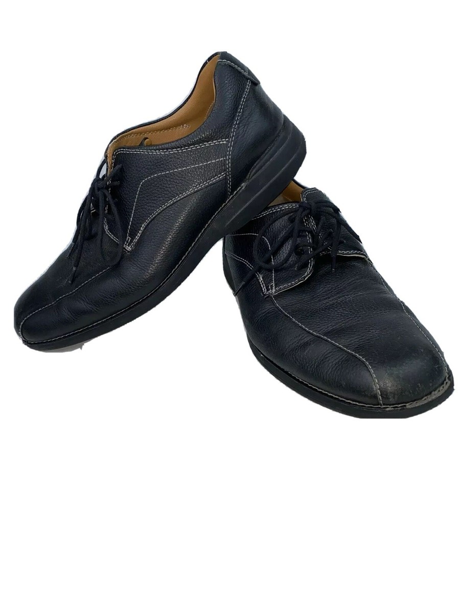 Johnston & Murphy Split Toe Lace Up Shoes Sz 9 M Black 