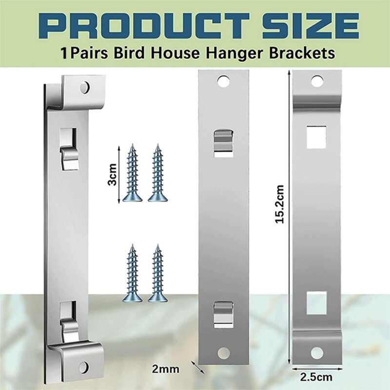 1Sets Bird House Hanger Bracket Stable Rust Proof Galvanized Steel