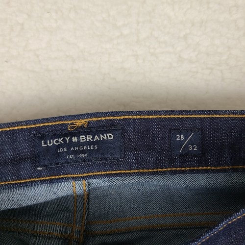 Lucky Brand Jeans Mens 28x32 Blue 110 Slim Dark Wash Denim NWT NEW - Picture 7 of 14