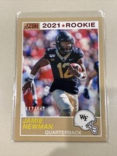 2021 Panini Chronicles Draft Picks Score Retro Red /149 Jamie Newman Rookie RC