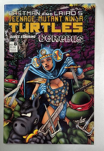 1986 Teenage Mutant Ninja Turtles #8 1st Print Mirage Comics Eastman & Laird A - Picture 1 of 9