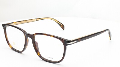 David Beckham DB1017 086 Dark Havana Rectangle Mens Eyeglasses 53mm