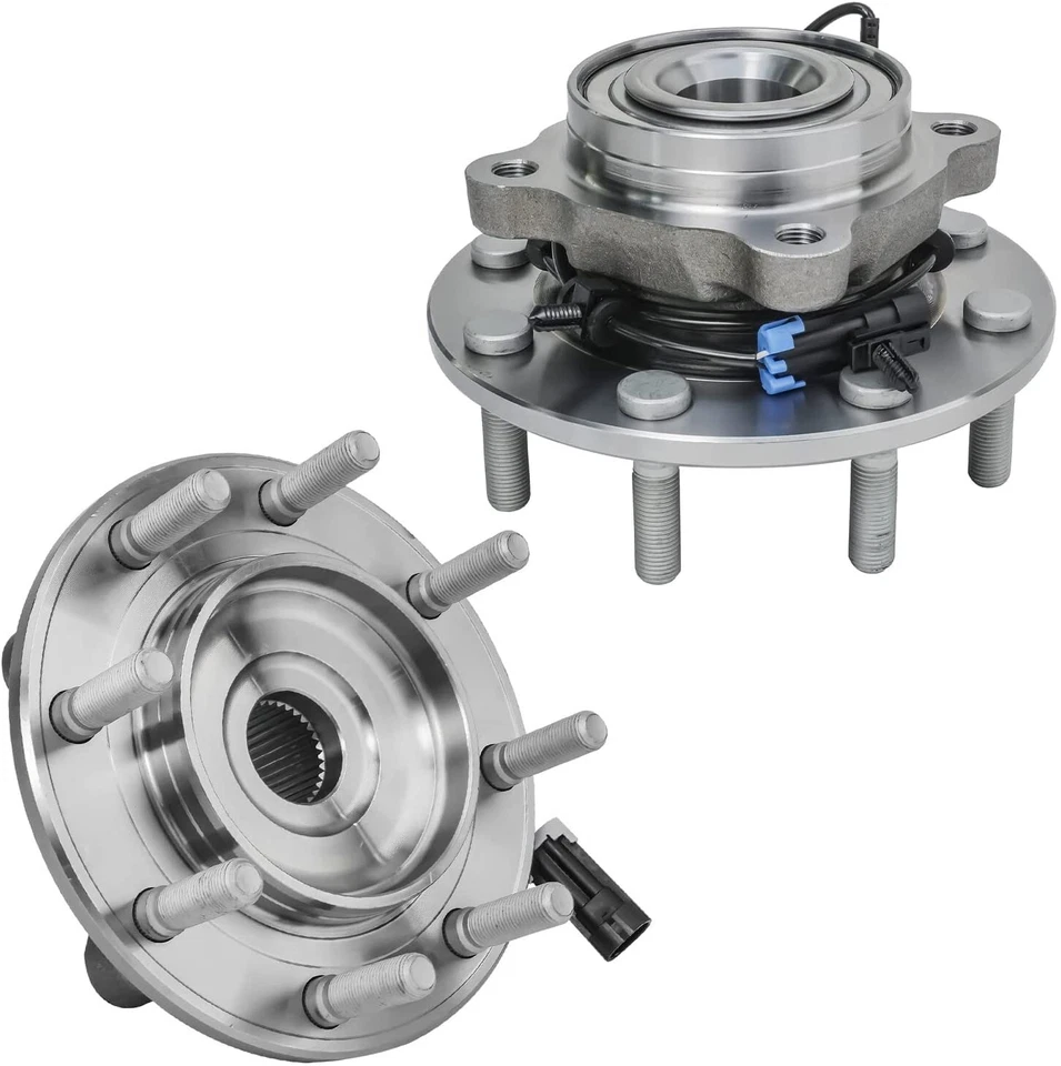 8pc Front Wheel Bearing Hub Kit for 2007 2008 2009 2010 Silverado Sierra 3500 HD - Image 3 of 4