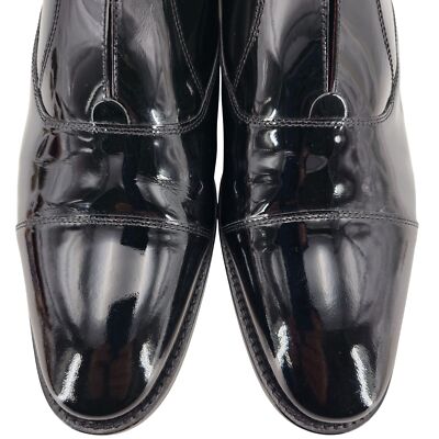 Carlos Santana Men 10 Black Patent Leather Dress Shoe  display picture 2