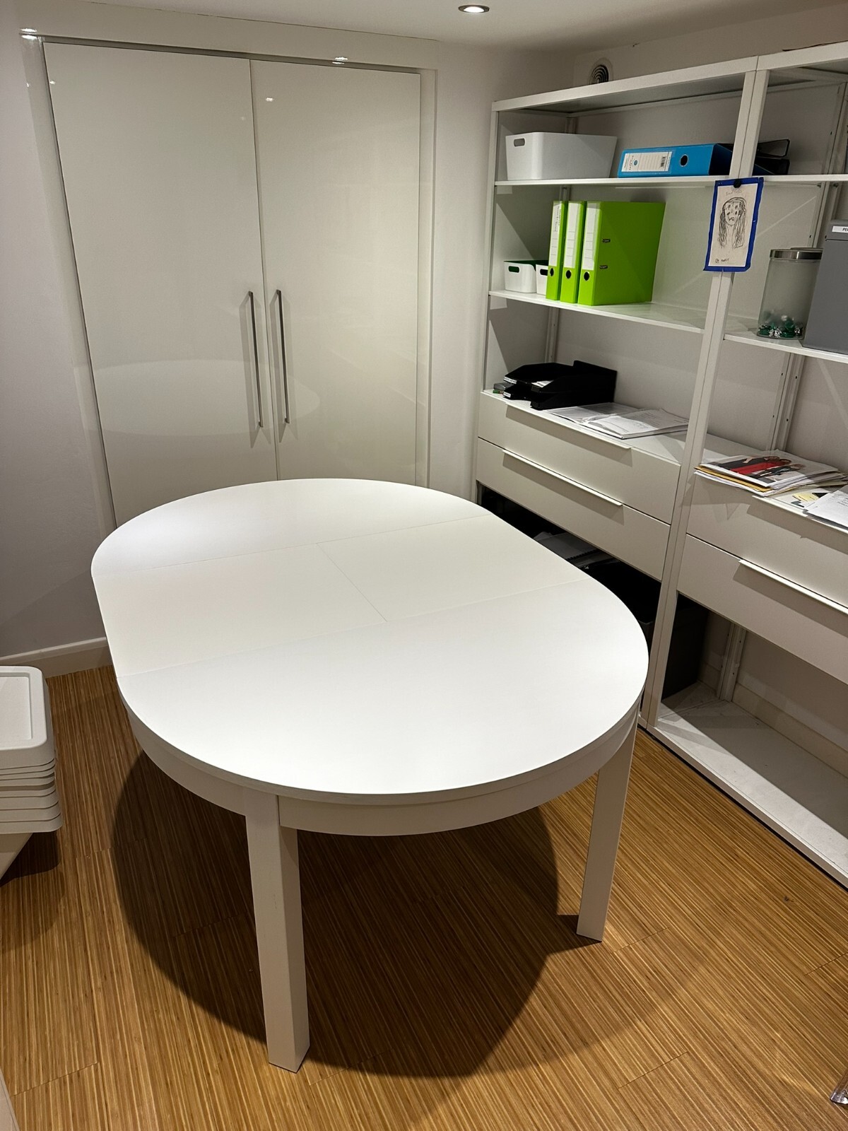 Round extending dining table eBay