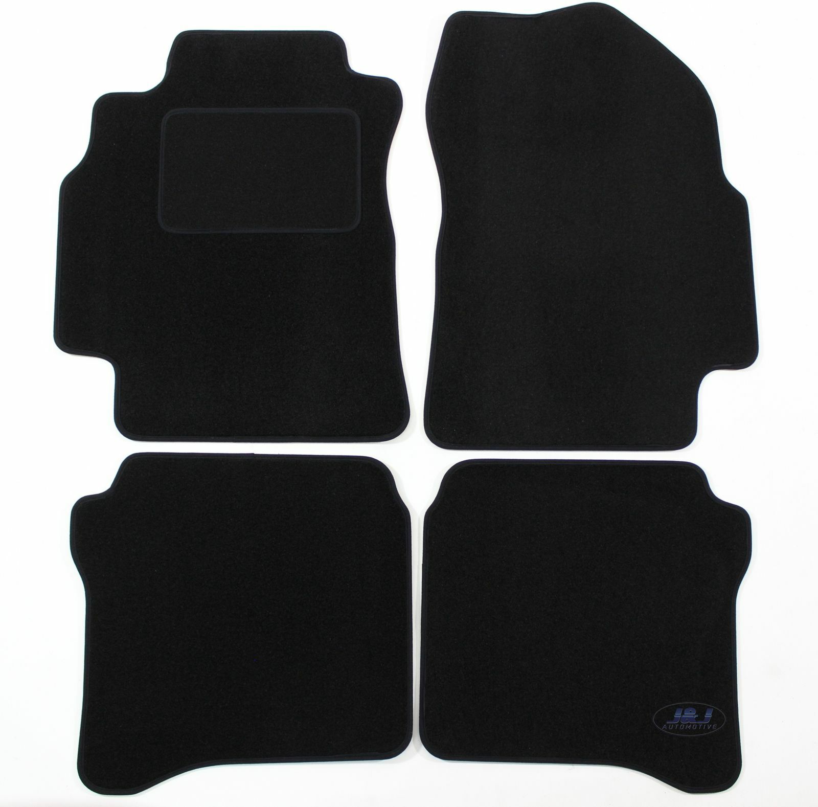 Tapis de Sol Velours Noir sur Mesure pour Nissan Primera P12 2000-2008 Set de 4 Pièces