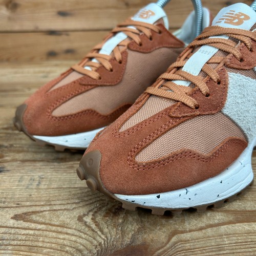 New Balance 327 Zapatillas Mujer Talla UK 4 Caoba Naranja Gamuza Zapatos Informales NB - Imagen 8 de 13
