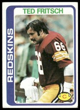 1978 Topps #357 Ted Fritsch Jr. Washington Redskins