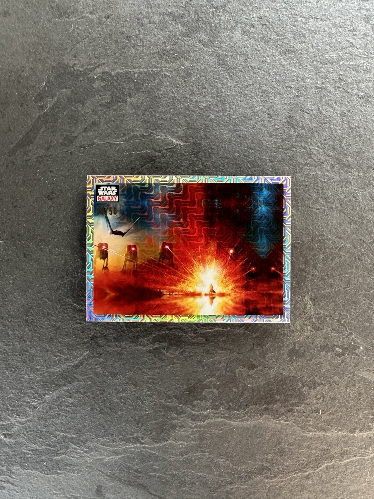 2023 Topps Chrome Star Wars Galaxy #60 FACE THE DARK SIDE Mojo Refractor 20/50