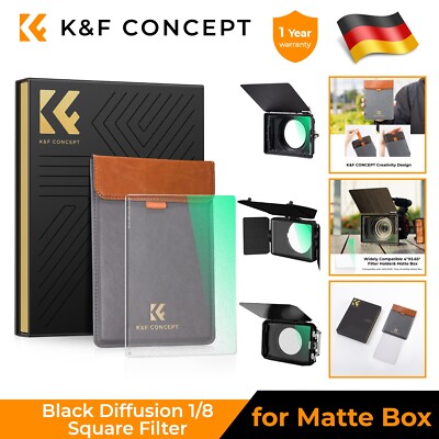 K&F Concept 4 x 5,65'' Black-Mist 1/8 Filter Rechteckfilter für Matte Box System