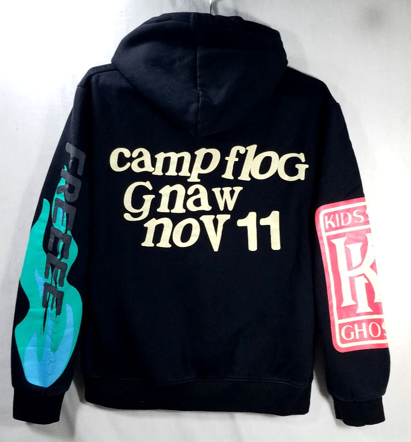 Kanye West Kid Cudi Kids See Ghosts Lucky Me Hoodie Camp Flog Gnaw