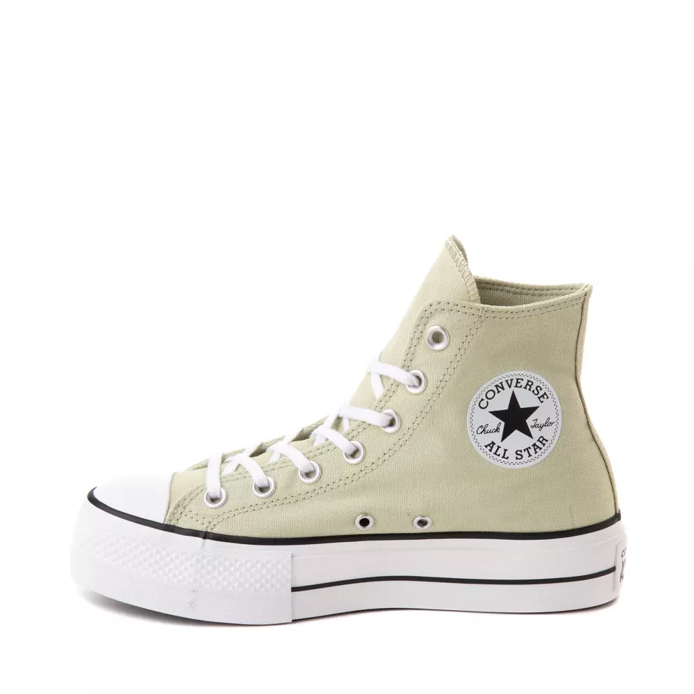 NEW Womens Converse Chuck Taylor All Star Lift Hi Sneaker Olive Aura USA