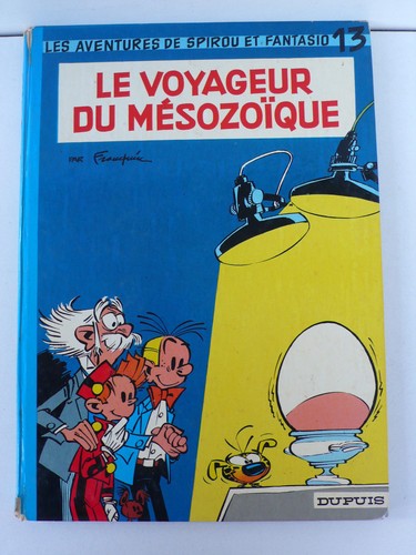 SPIROU ET FANTASIO  FRANQUIN  LE VOYAGEUR DU MÉSOZOÏQUE   DUPUIS 1972   DOS ROND - Foto 1 di 9