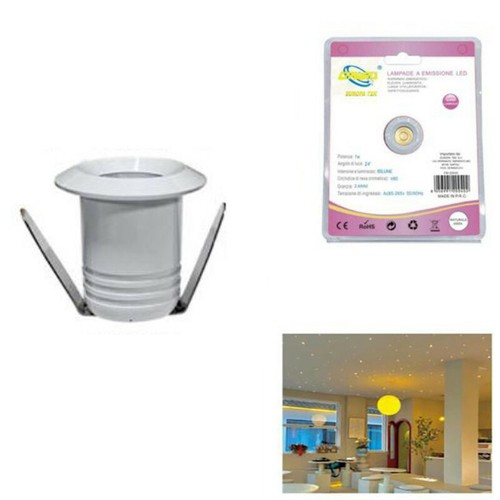 6er-Set LED-Einbauleuchten Panel – Rund, 18W, 3000K Warmweiß, Ø225mm, Für Gipskarton-Decken