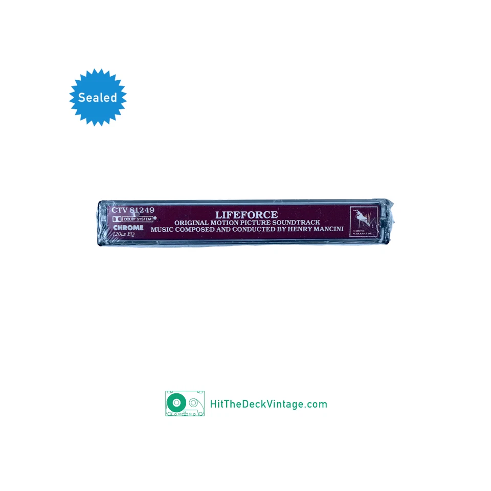 Lifeforce Soundtrack Score Cassette Tape (1985) Henry Mancini SEALED - Image 3 of 3