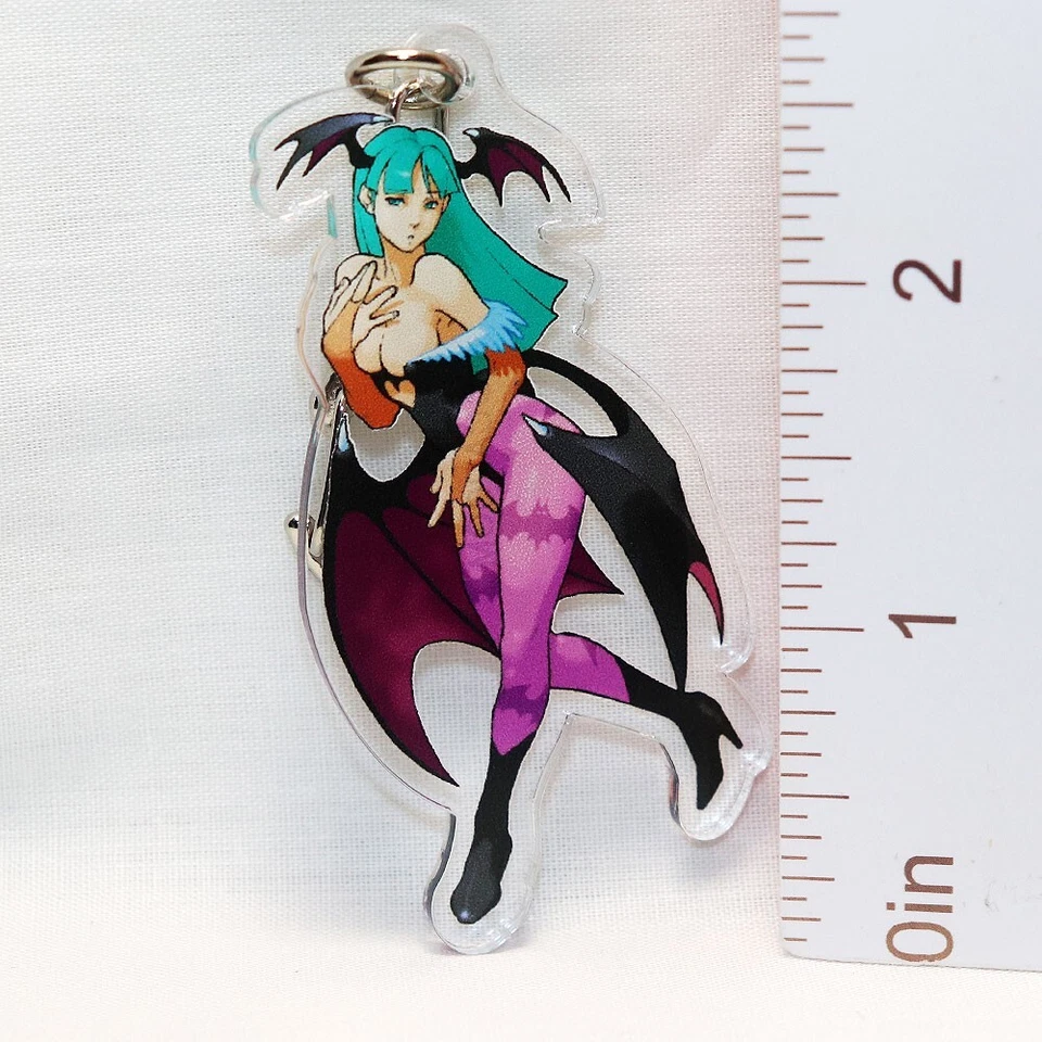 CAPCOM Vampire Savior Darkstalkers 3 Morrigan Aensland Acrílico Llavero Oficial Foto 2 de 4