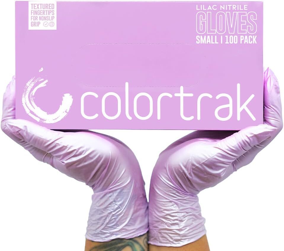 Luminous Collection Nitrile Gloves Latex-Free Lilac Frost Disposable