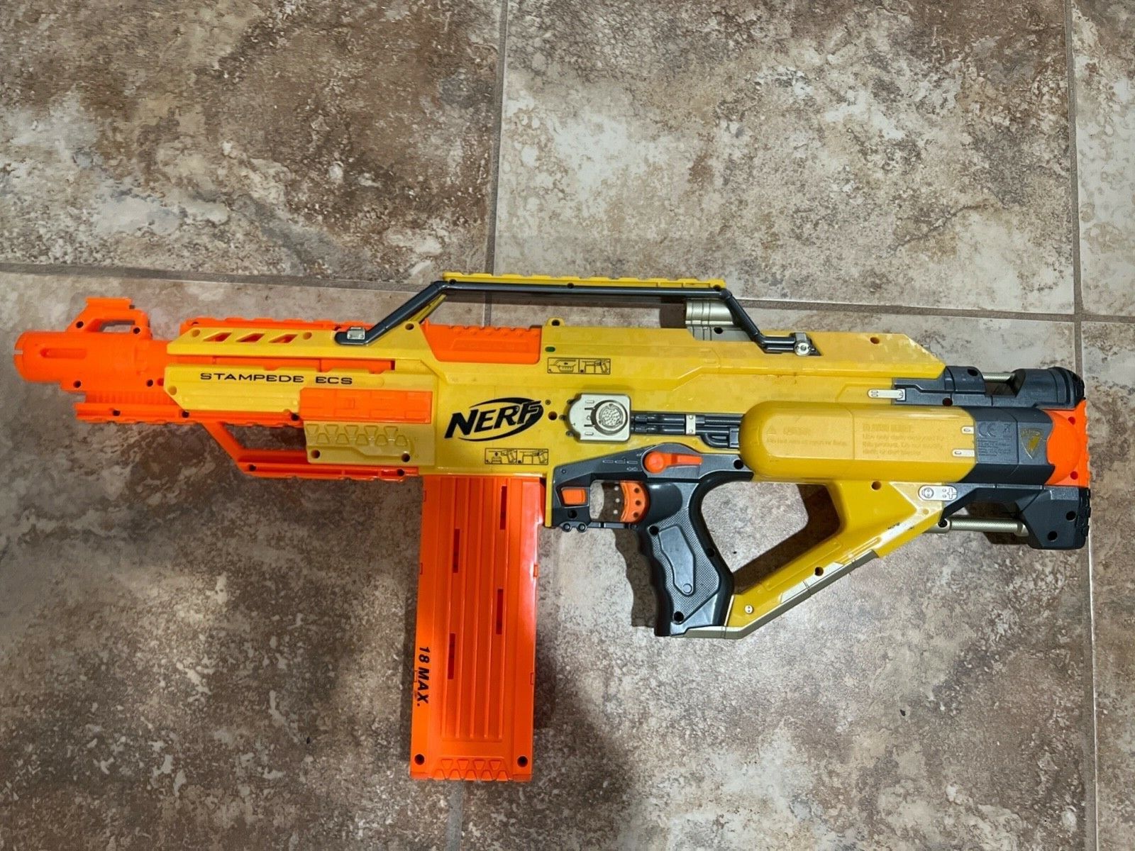 nek verbanning Midden NERF STAMPEDE ECS AUTOMATIC N-STRIKE GUN | eBay