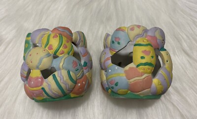 Vintage ABC Distributing Inc. Easter Egg Candle Holders (Set Of 2)