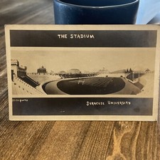 1908 RPPC College Football Field Stadium SYRACUSE UNIVERSITY NY Photo Postcard