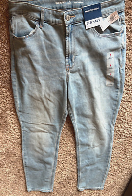 Old Navy Jeans Wow Straight Stretch High Rise  Size Womens 8 Short