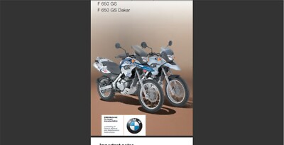 2003 BMW F 650 GS and BMW F 650 GS Dakar USA model owner's manual (Reprint)