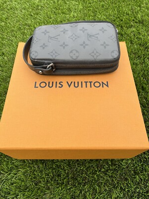 Louis Vuitton Double Phone Pouch Reverse Backpack Black Leather