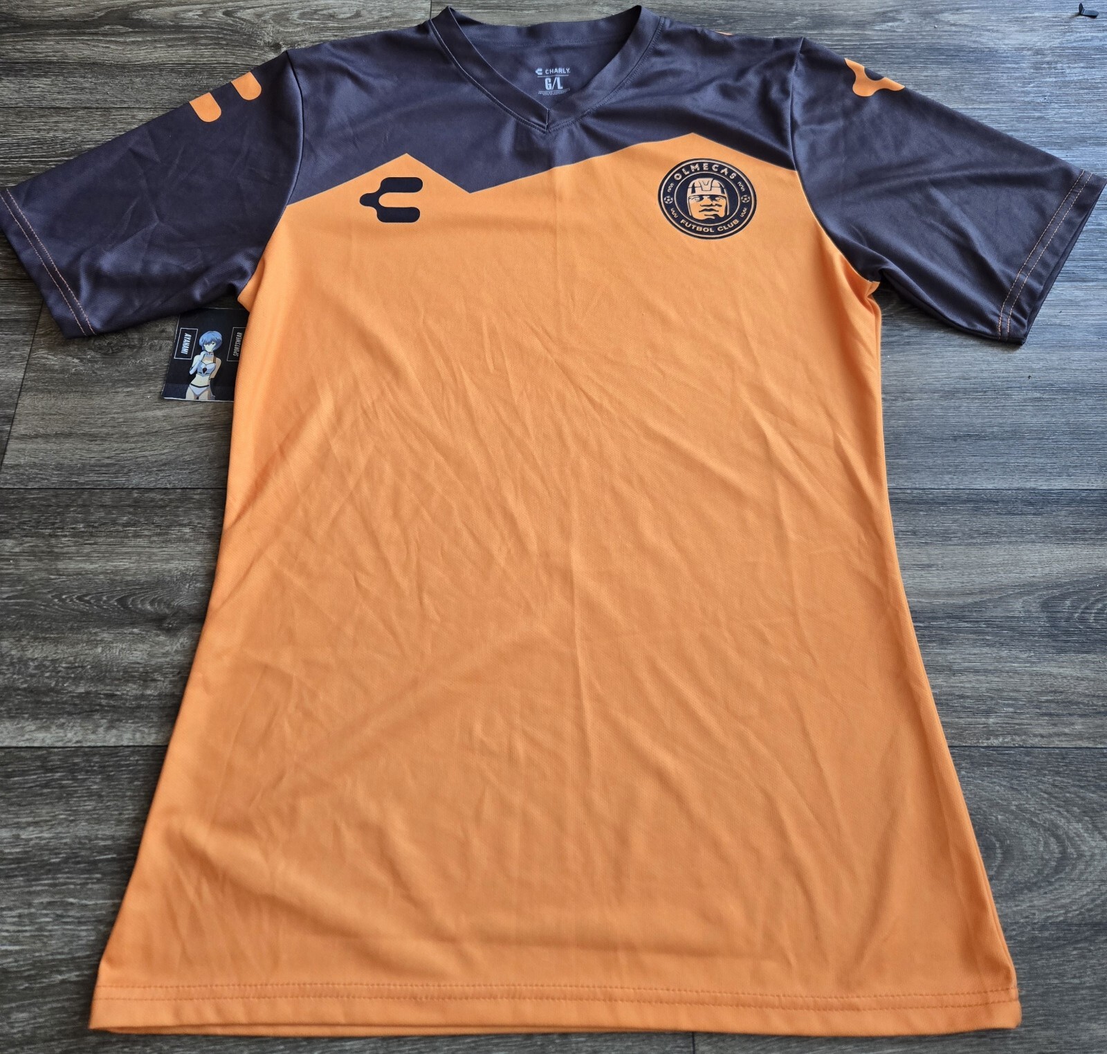 NWOT Charly Club De Cuervos Netflix Olmecas Jersey Mens Size Large