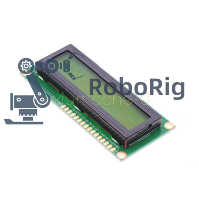 1602 162 16x2 Character LCD Display Module HD44780 Controller Yellow Blacklight