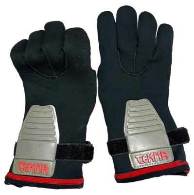 Tekna Scuba Diving Gloves Men XS Women M Dive Snorkel Grip Protect Cinch Strap