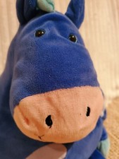Animal Alley 13" Toysrus Chubby Blue Horse with Spots Vintage Toys R Us Plush