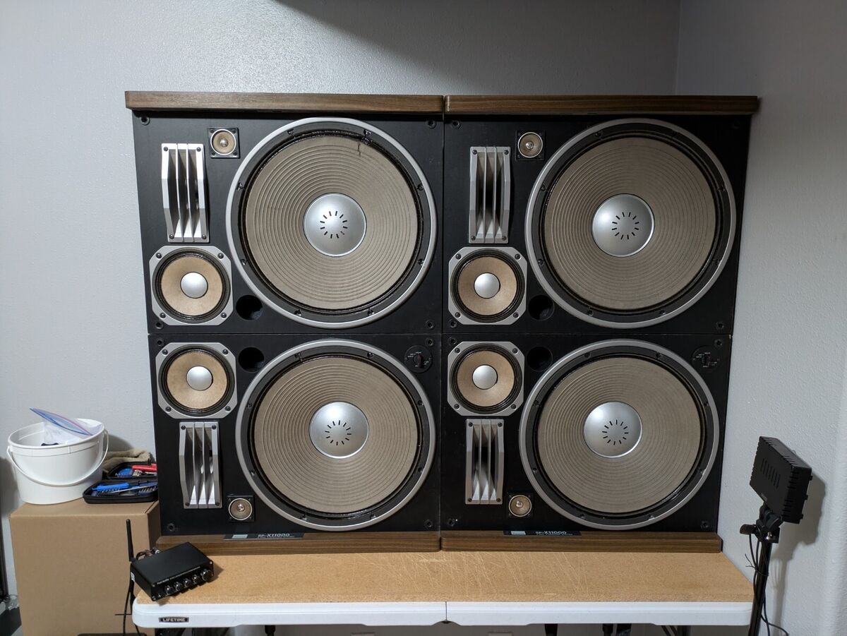 Sansui SP-X11000 Speakers - Extremely Rare - 4-Way 8-Speaker Sansui SP-X11000 Speakers - Extremely Rare - 4-Way 8-Speaker