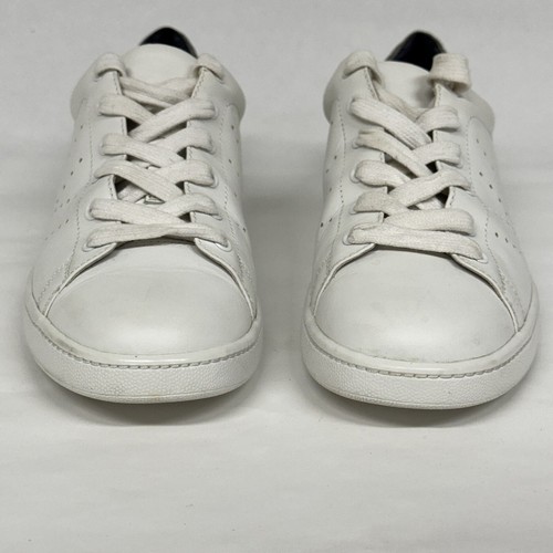Vince Women's US 8 Varin Leather Sneaker Lace Up White/Denim Size 8 - Picture 5 of 17